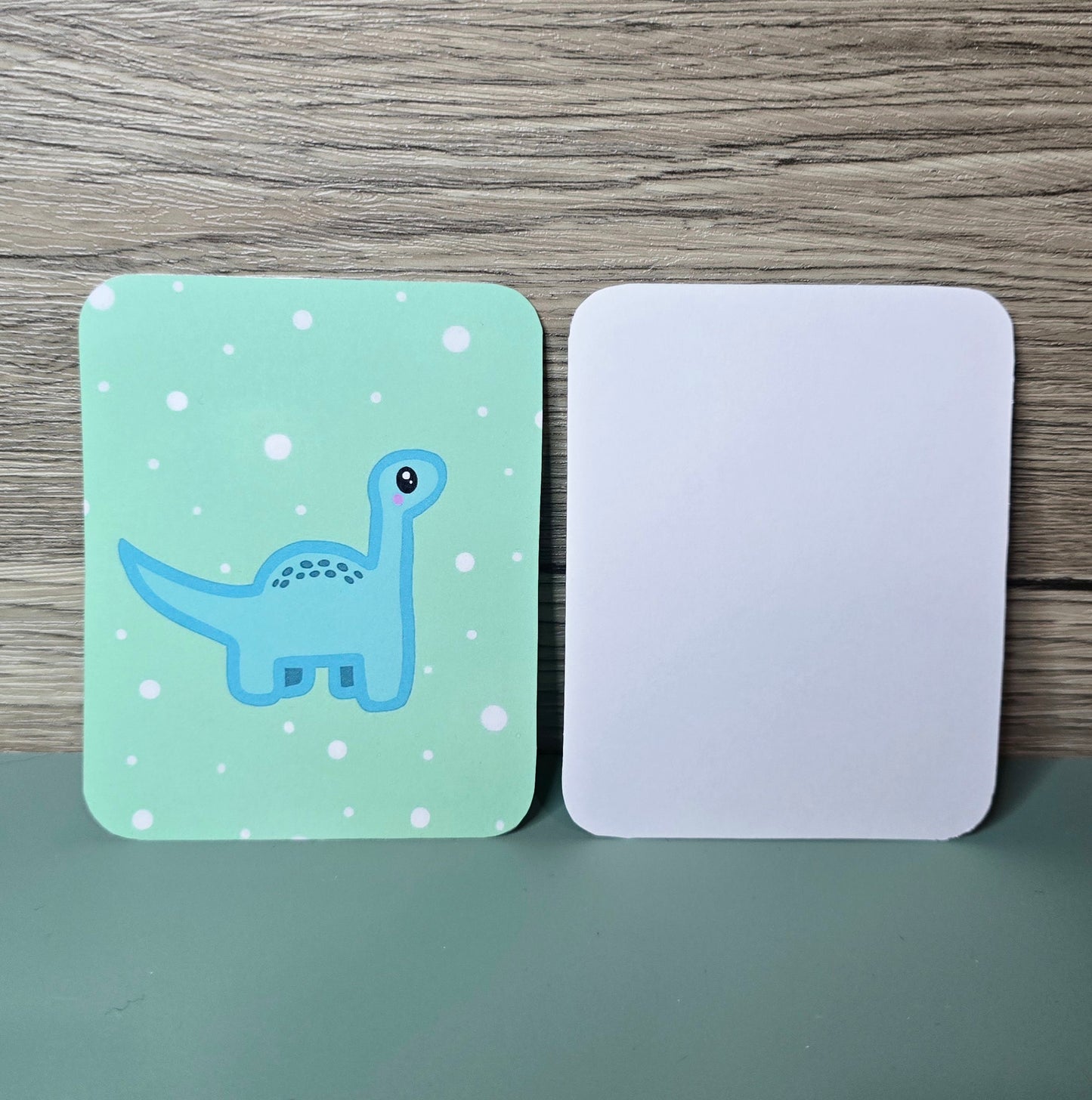 Teal Dino Doodle Notecard