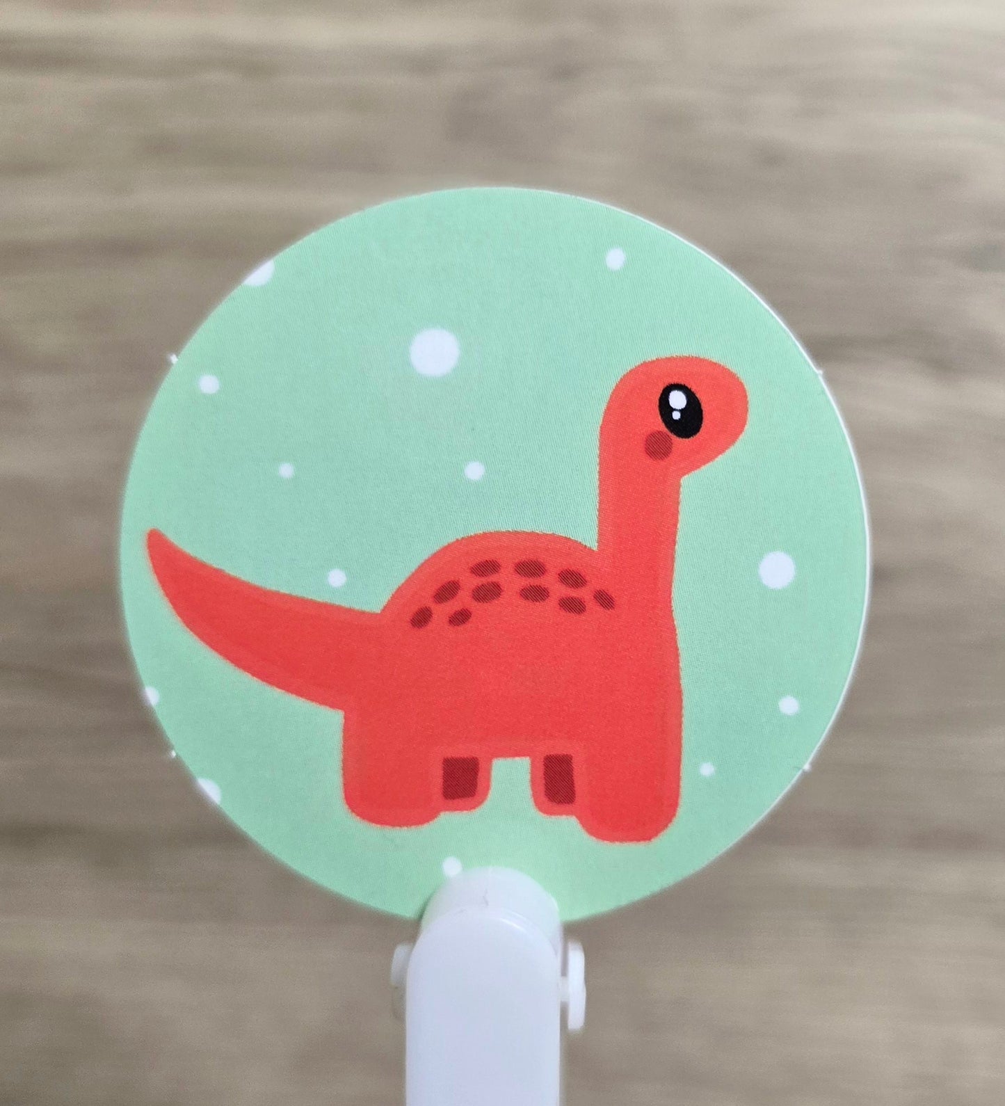 Red Doodle Dino Sticker