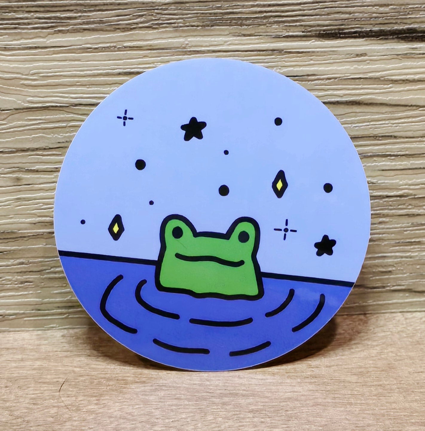 Froggy Pond Sticker 2" x 2"
