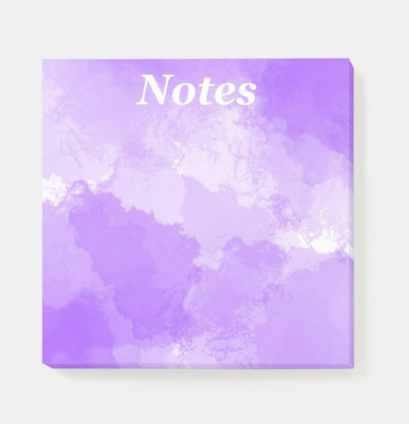 “Cloudy Purple” Post-its