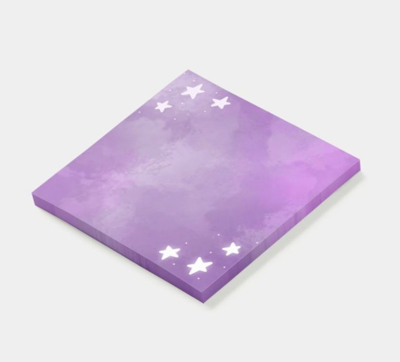“Starry Purple Skies” Post-its 3” x 3”