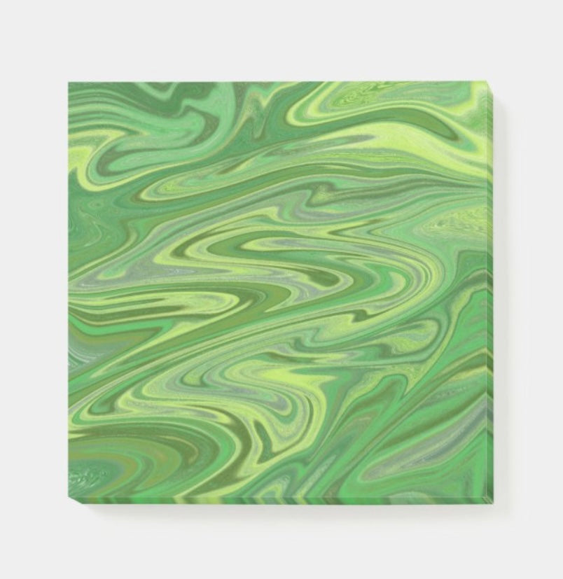 “Liquify Green” Post-its