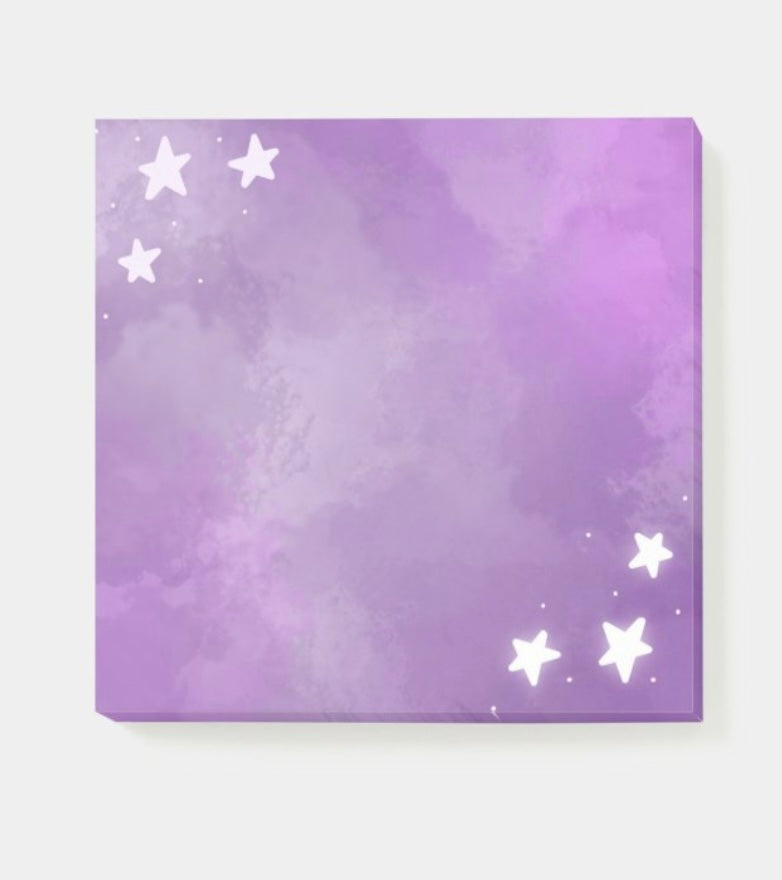 “Starry Purple Skies” Post-its 3” x 3”