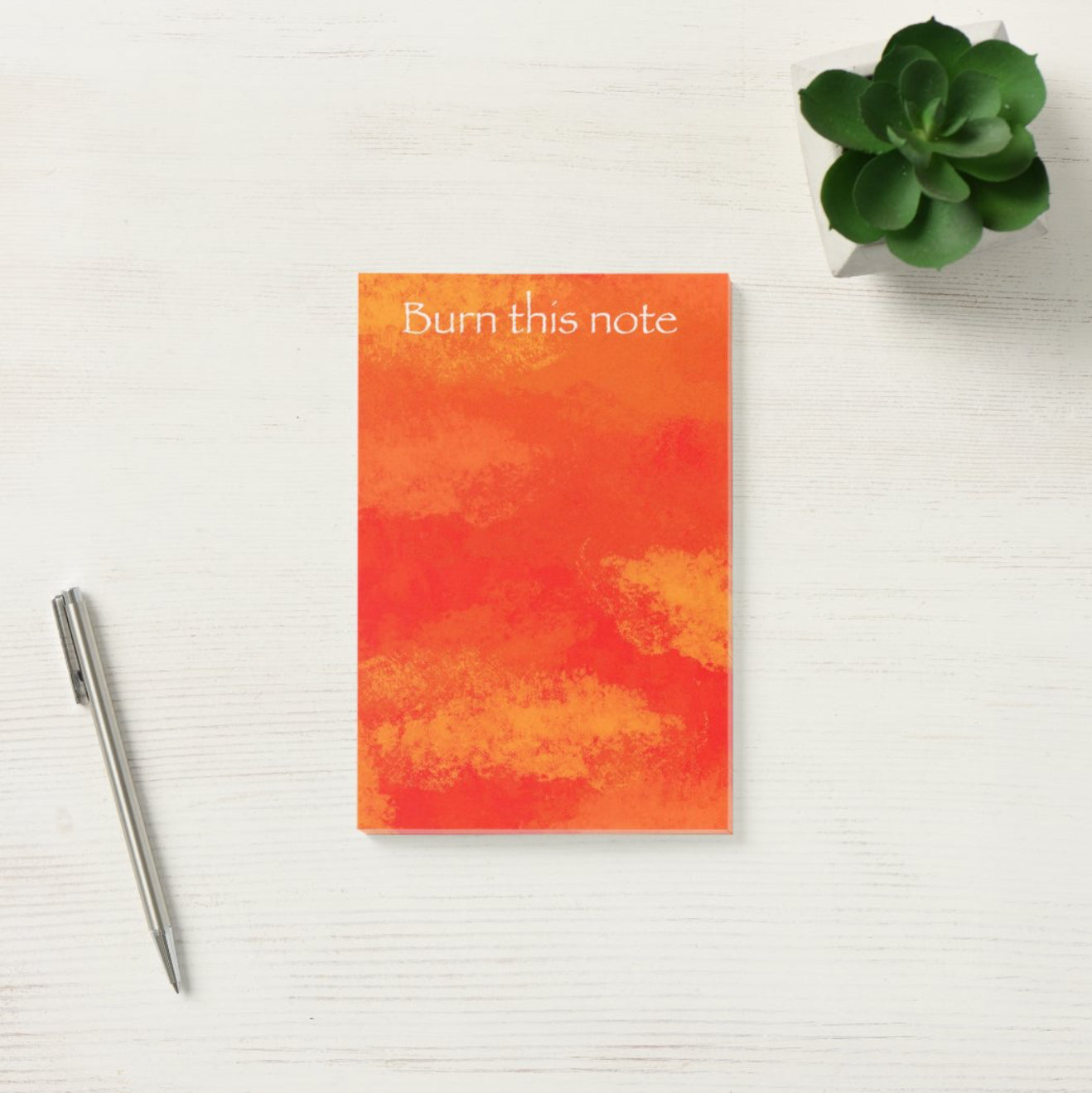 “Burn this Note” Notepad 4” x 6”