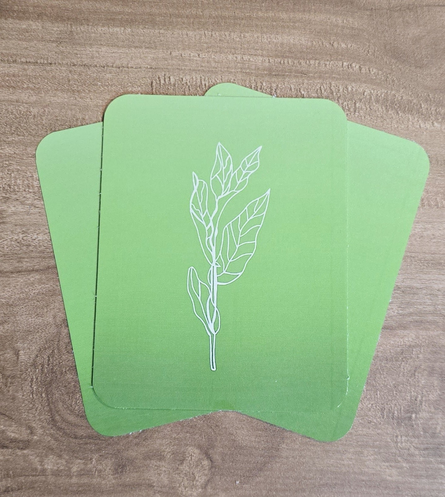 Green Leafy Notecard