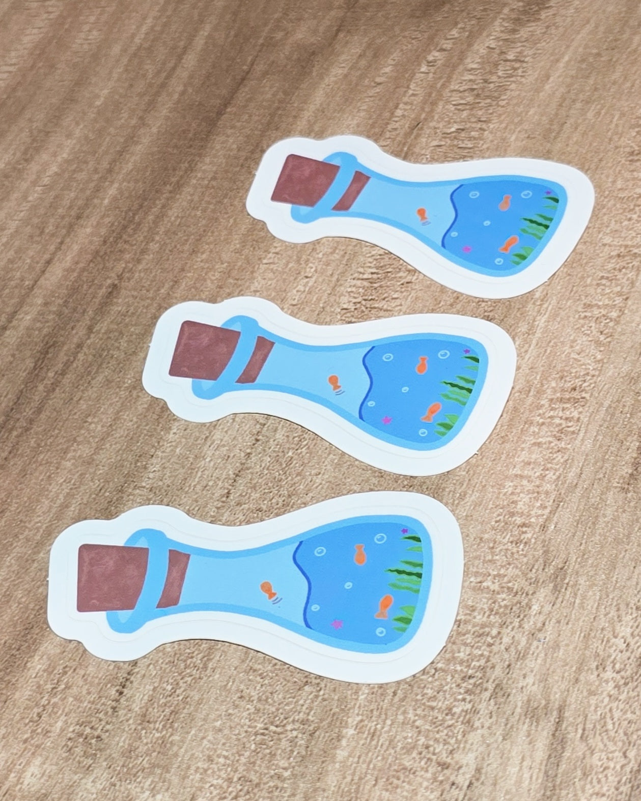 Goldfish in a Bottle Sticker