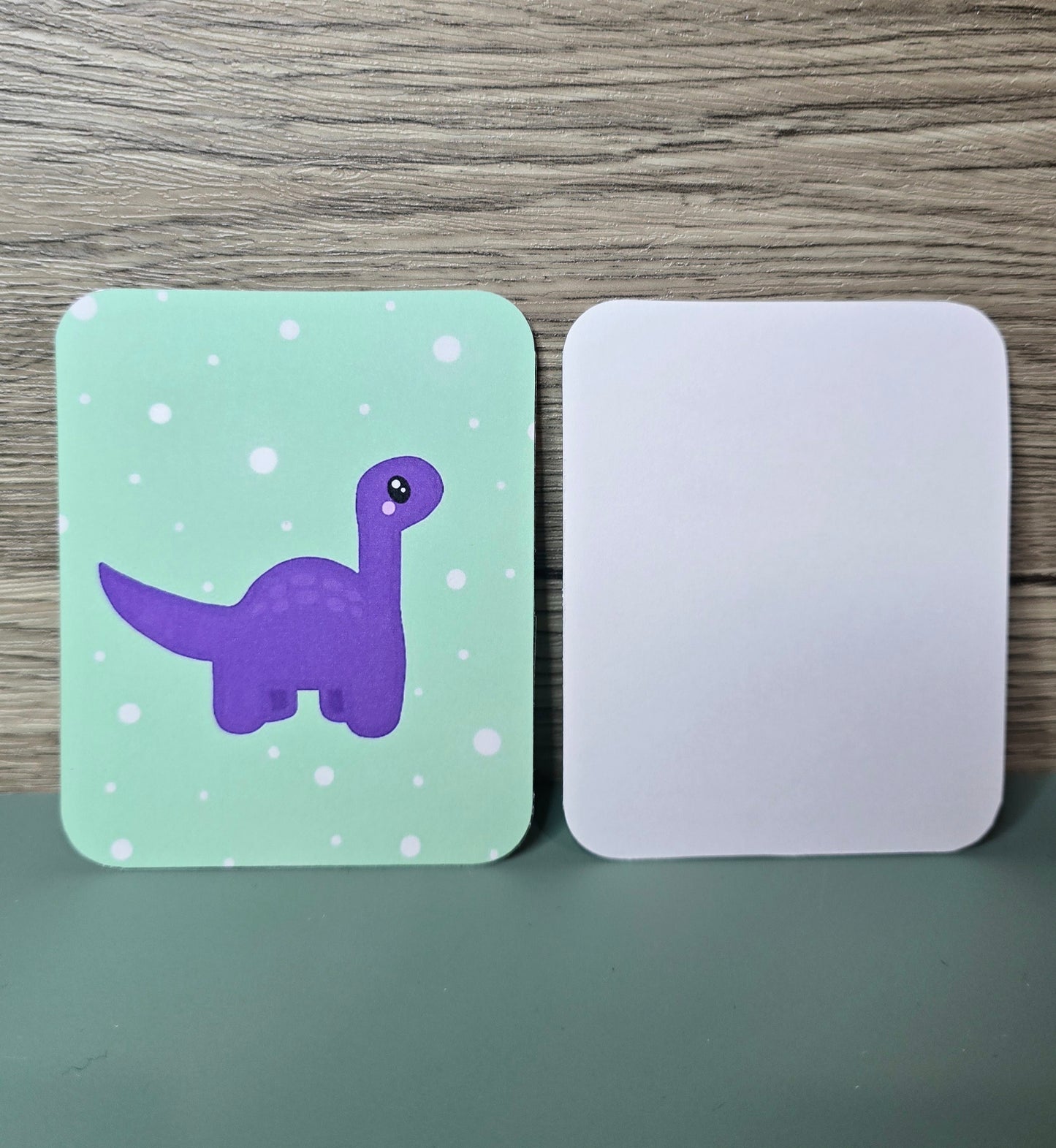 Purple Dino Doodle Notecard