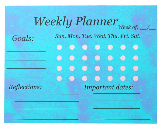 “Weekly Planner” Notepad 11” x 8.5”