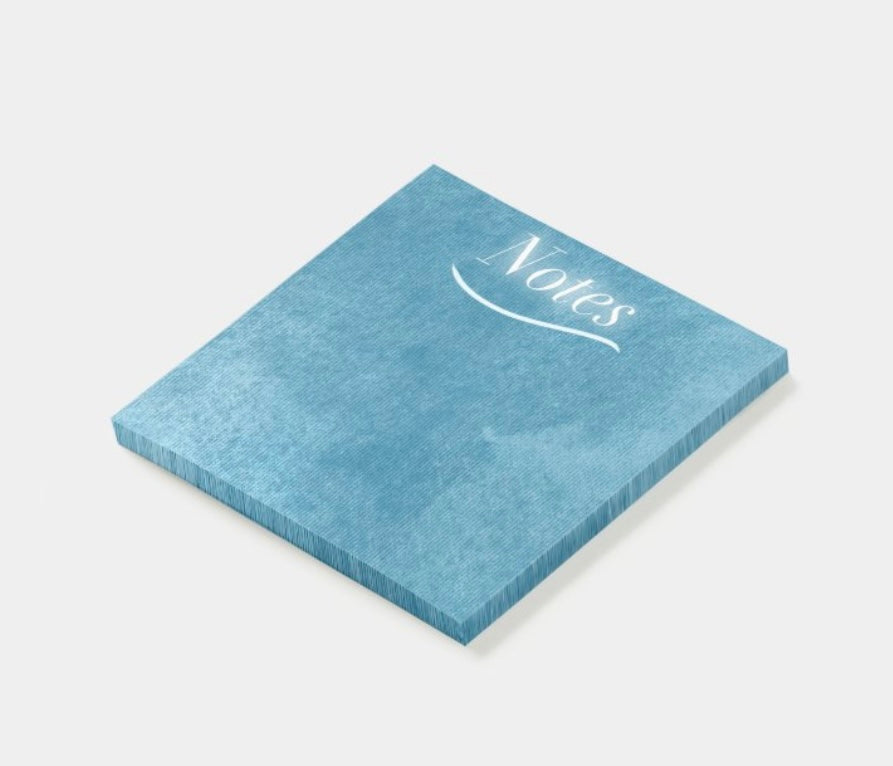 “Blue Jean Baby Print: Notes” Post-its