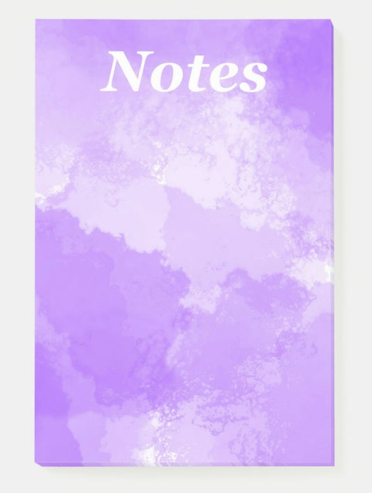 “Cloudy Purple” Notepad