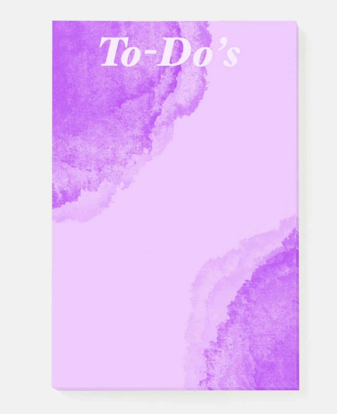 “Purple Puddle To-Do’s” Notepad 4” x 6”