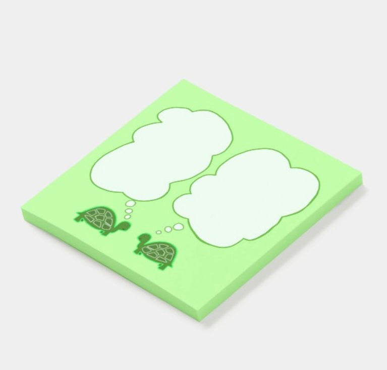 “Turtle Thoughts” Post-its 3” x 3”