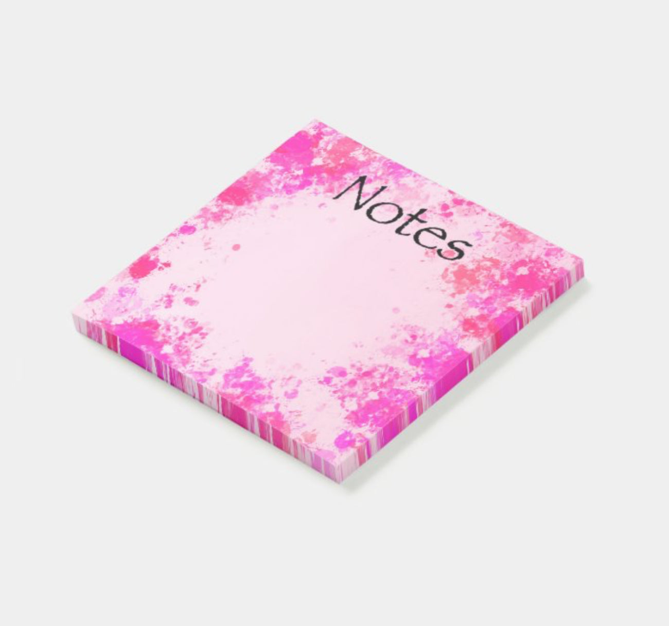 “Pink Splash” Post-It Notes 3” x 3”