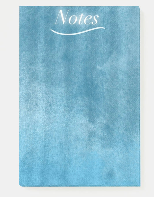 “Blue Jean Baby Print: Notes” Notepad 4” x 6”