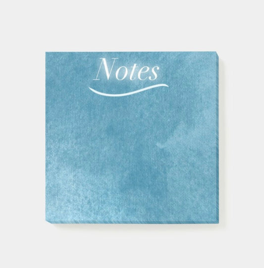 “Blue Jean Baby Print: Notes” Post-its