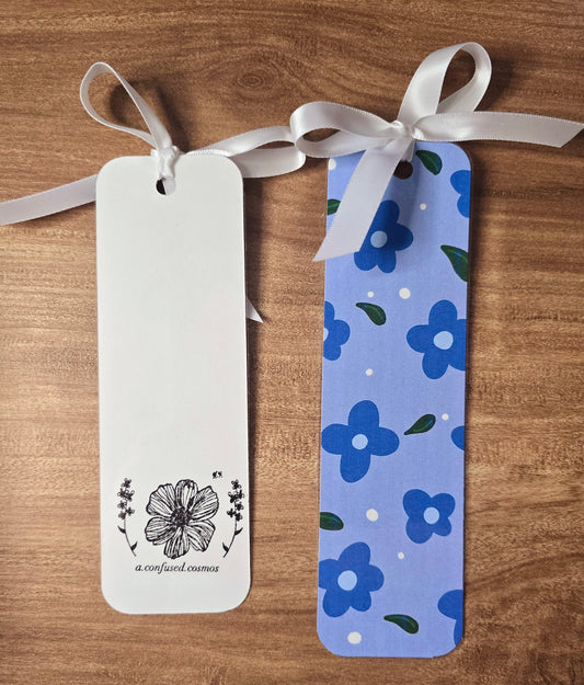 Blue Flower Bookmark