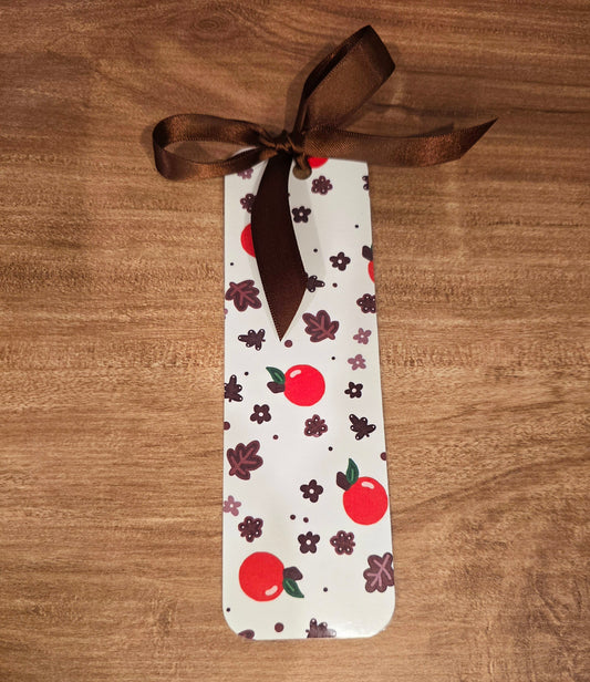 Fall Apple Print Bookmark