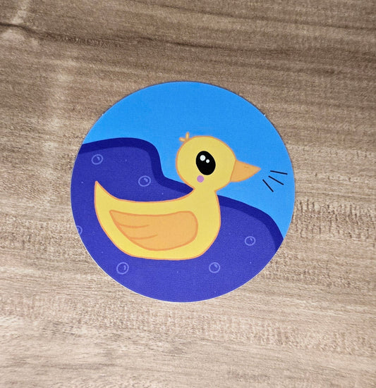 Ducky Doodle Sticker 3” x 3”