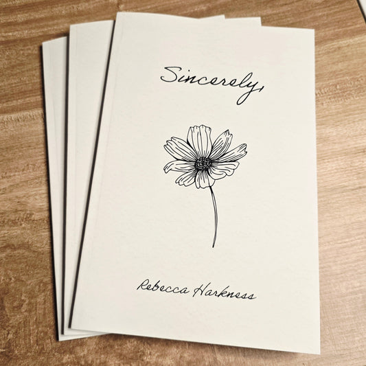 "Sincerely," by Rebecca Harkness - A Poetry Book