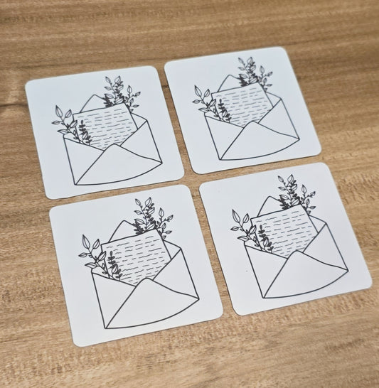 "Floral Letter Doodle" Magnet